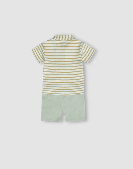 GJ Baby Multi-color Cotton Co Ordinate Half Sleeves