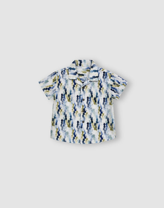 GJ Baby Boys White MONO VISCOSE Relaxed SHIRT