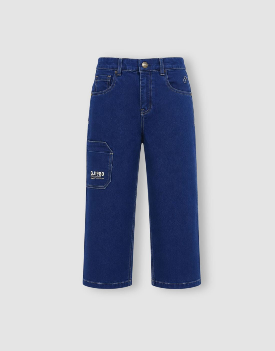 Gini and Jony Boys Blue Denim Jeans Elasticated