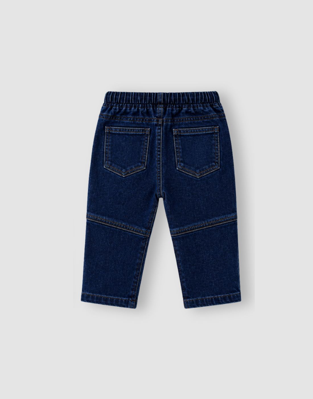 GJ Baby Girls Blue Cotton Fitted JEANS