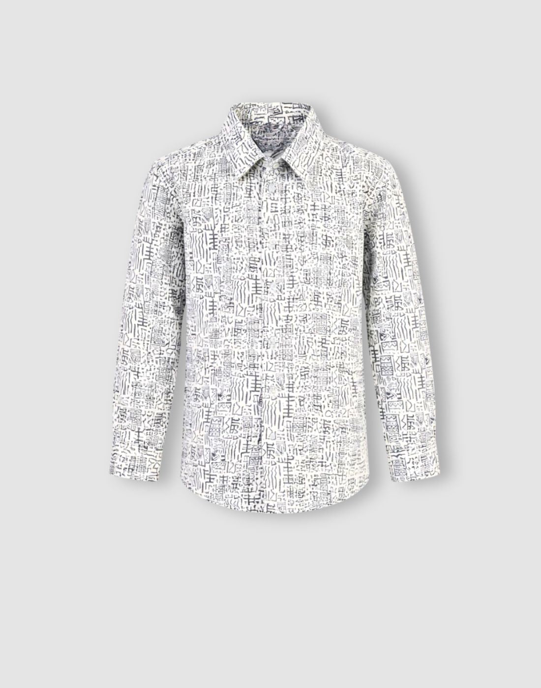 Gini and Jony Boys White Cotton Shirt Full Sleeves