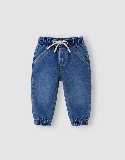 GJ Baby Boys Blue Tencel Jogger JEANS