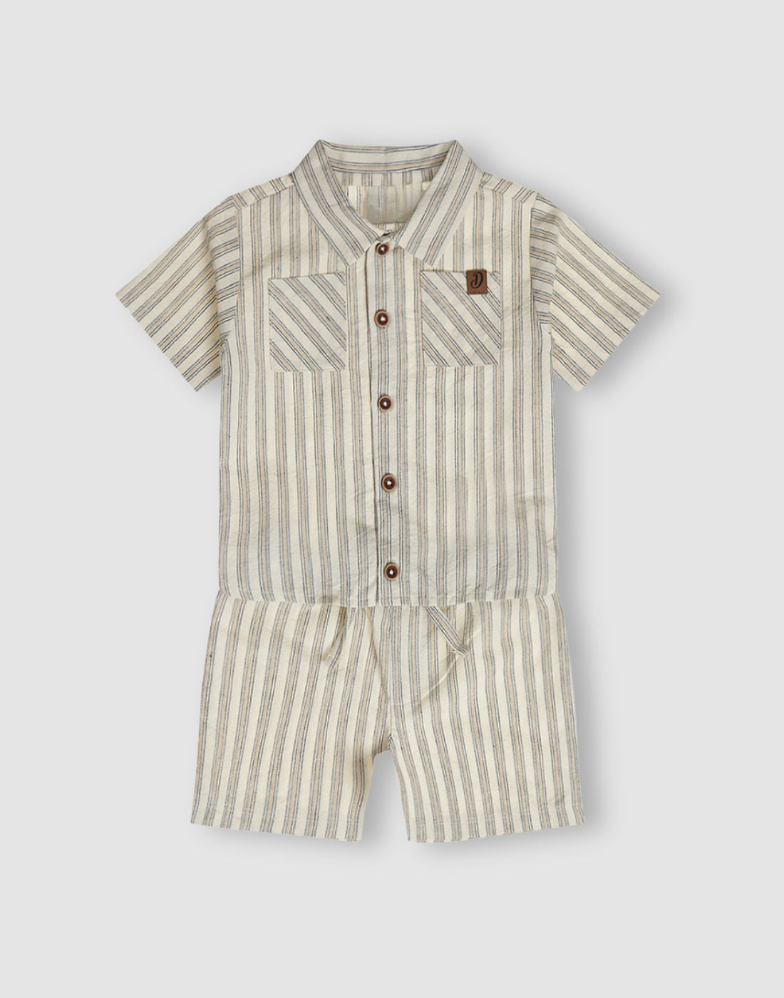 Boys Cotton 2 Piece Set Shirt & Shorts