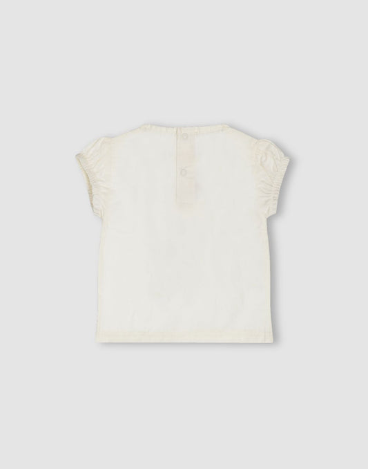 GJ Baby Girls Off-white Cotton Regular DRESS