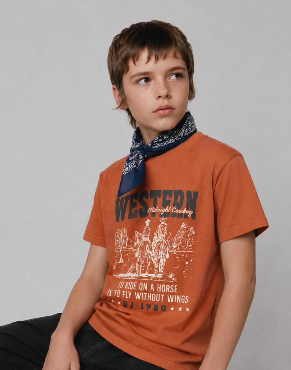 Red Graphic Cotton T-Shirt