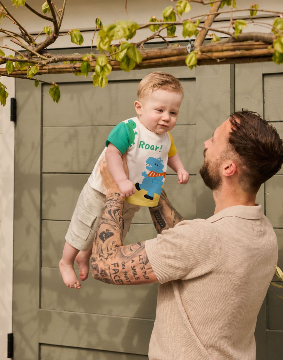 GJ Baby Boys White Cotton T-SHIRT