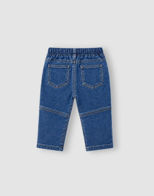 GJ Baby Girls Mid-Rise Cotton Lycra Elasticated Jeans