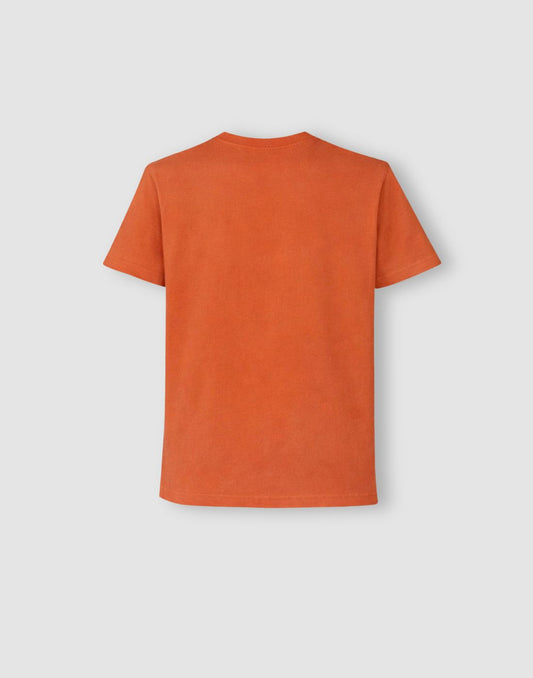 Gini and Jony Boys Red Graphic Cotton T-Shirt