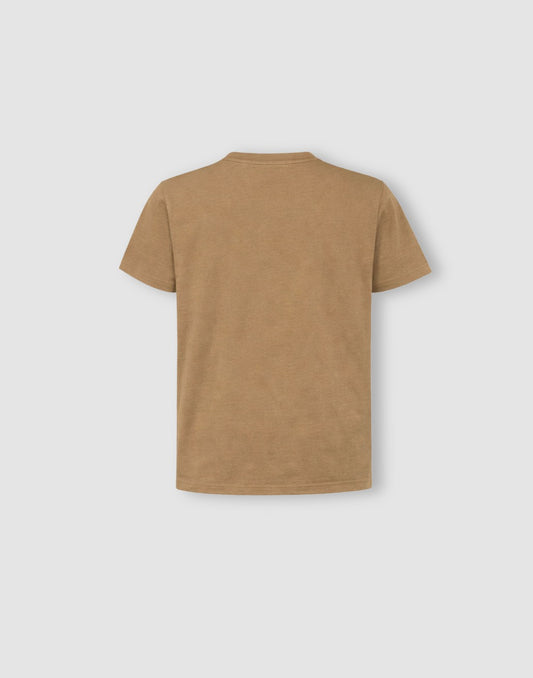 Gini and Jony Boys Brown Graphic Cotton T-Shirt