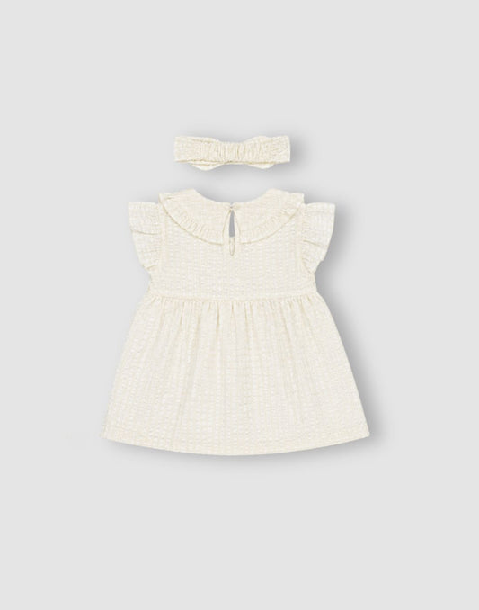 GJ Baby Girls Sand Cotton Empire CO-ORDINATE