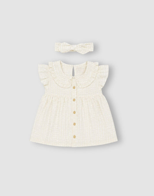 GJ Baby Girls Sand Cotton Empire CO-ORDINATE
