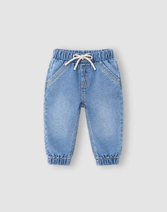 GJ Baby Boys Blue Tencel JEANS