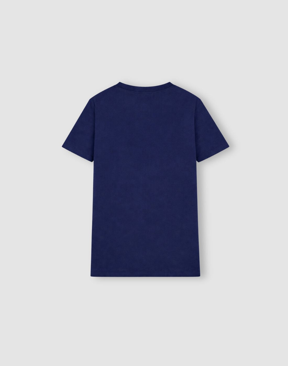 Boys Navy Blue Cotton Knit Half Sleeve T-Shirt