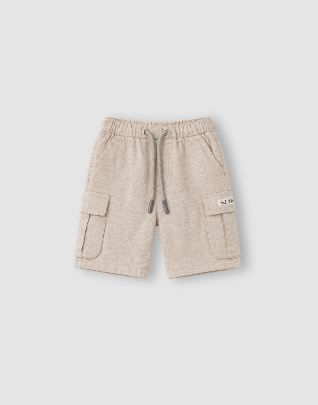 GJ Baby Boys Off white Lyocell Regular BERMUDA