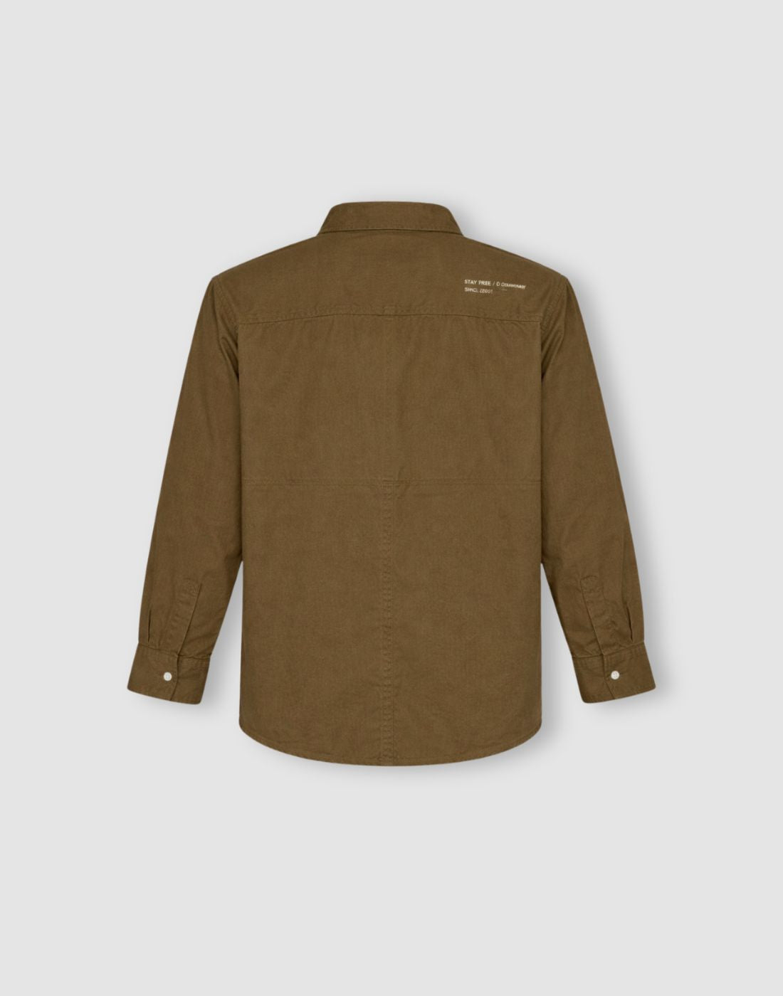 Gini and Jony Boys Beige Solid Cotton Shirt