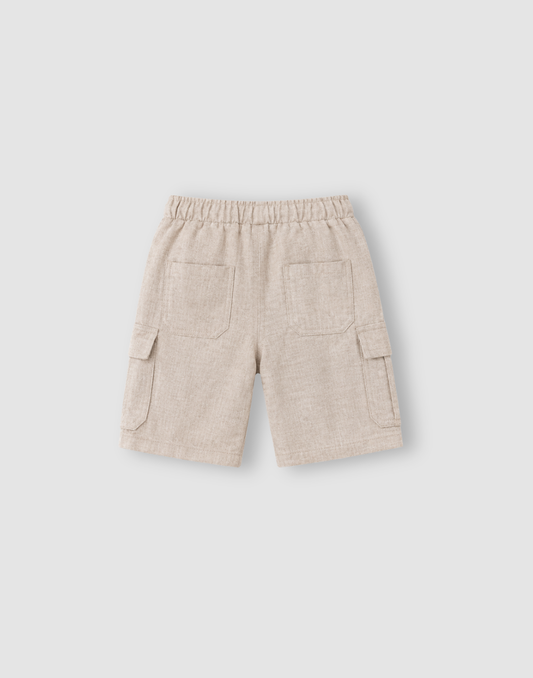 GJ Baby Boys Off white Lyocell Regular BERMUDA