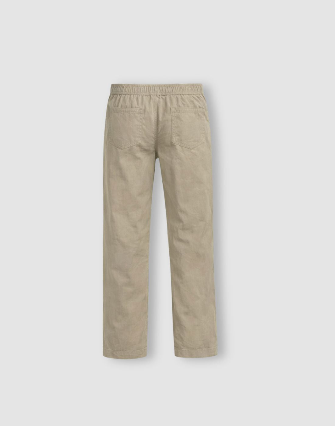 White Cotton Trouser Fixed Waist