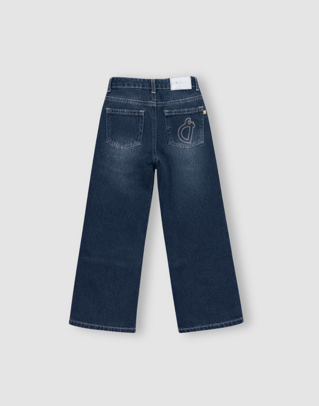 Girls Navy Blue Denim Woven JEANS