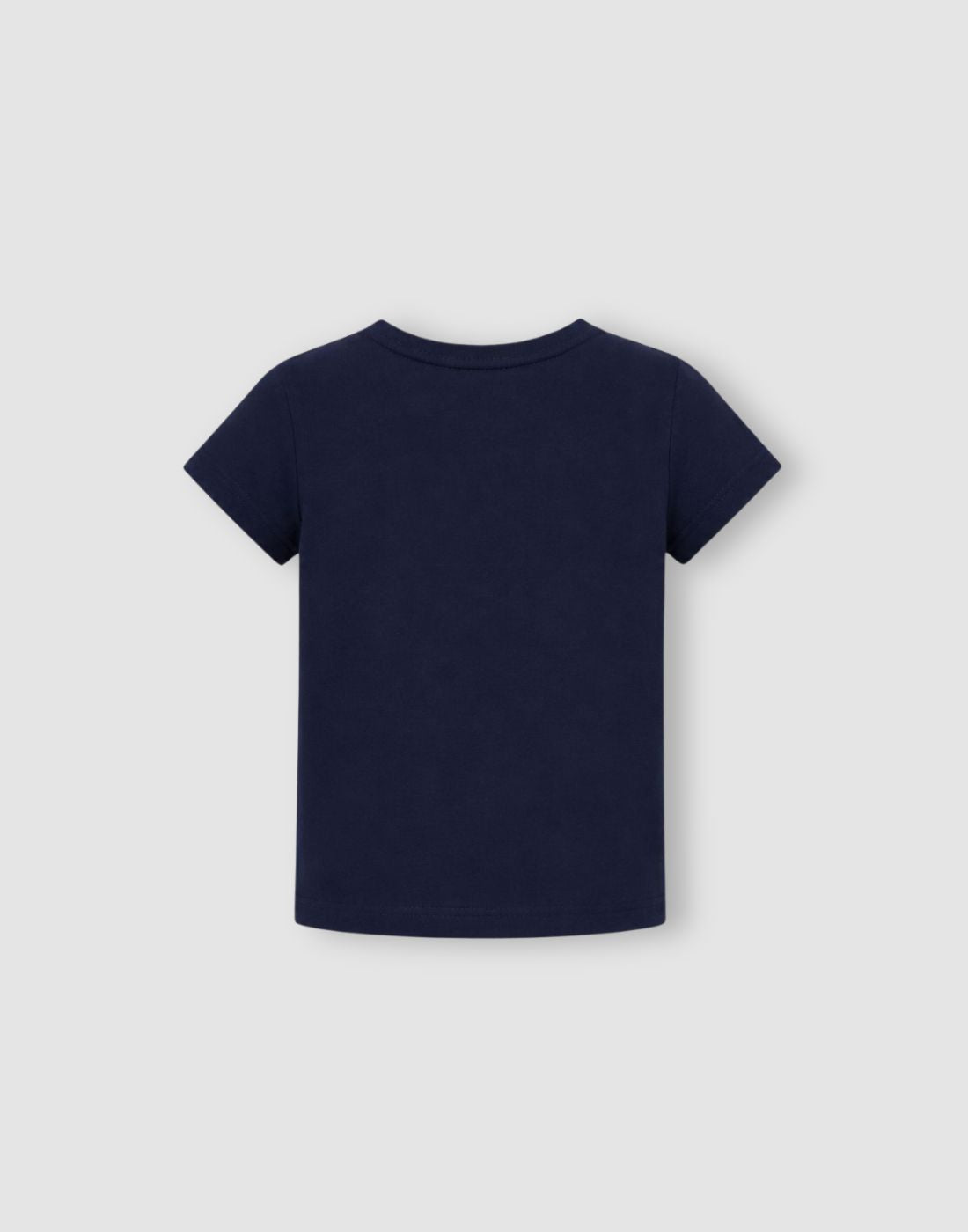 Navy Cotton Knits Top Half Sleeves