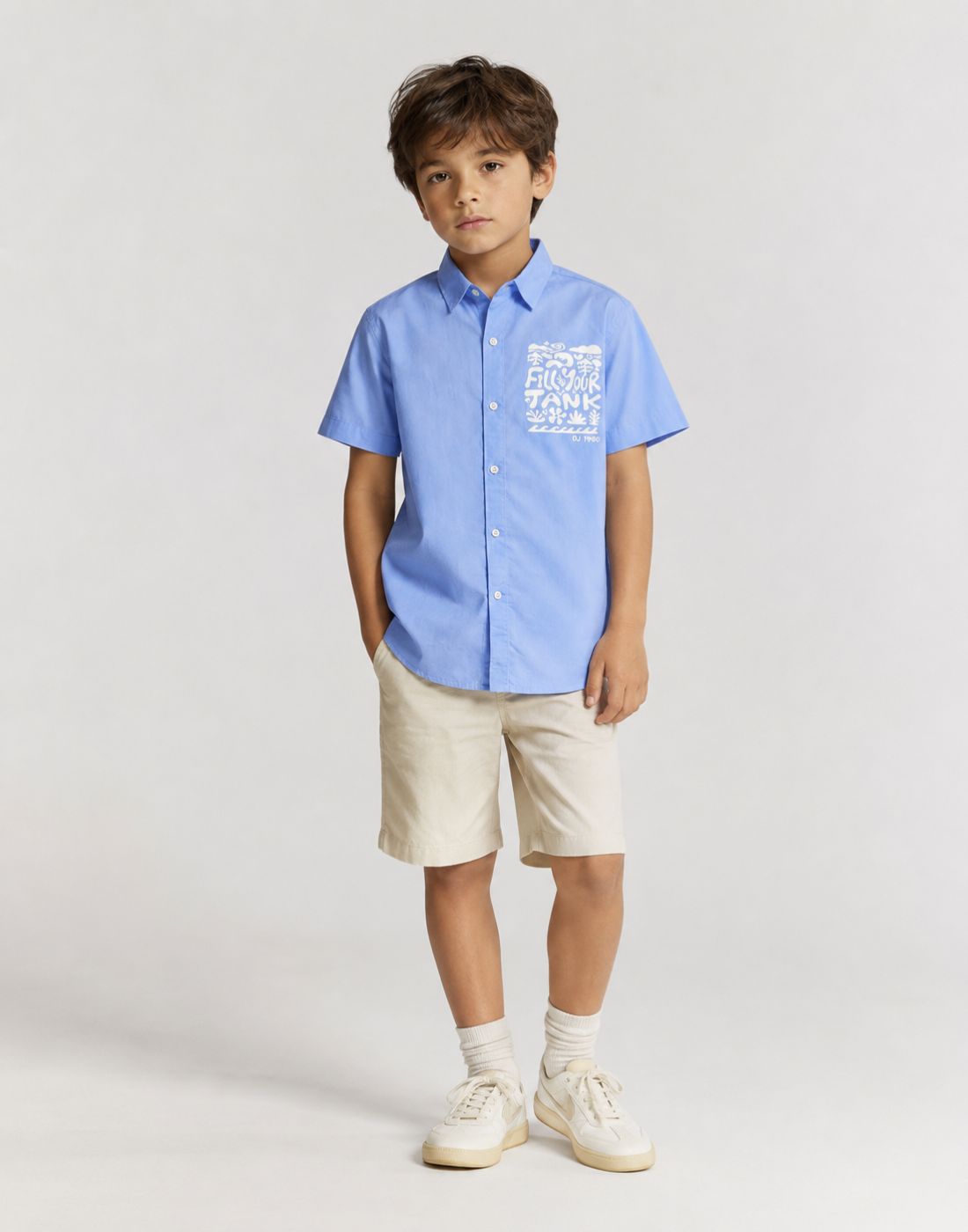 Gini and Jony Boys Blue Shirt