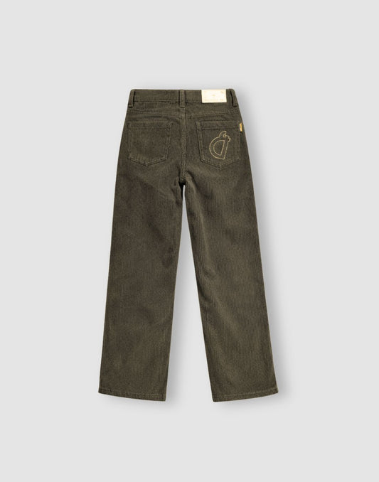 Boys Brown Cotton Woven Trouser