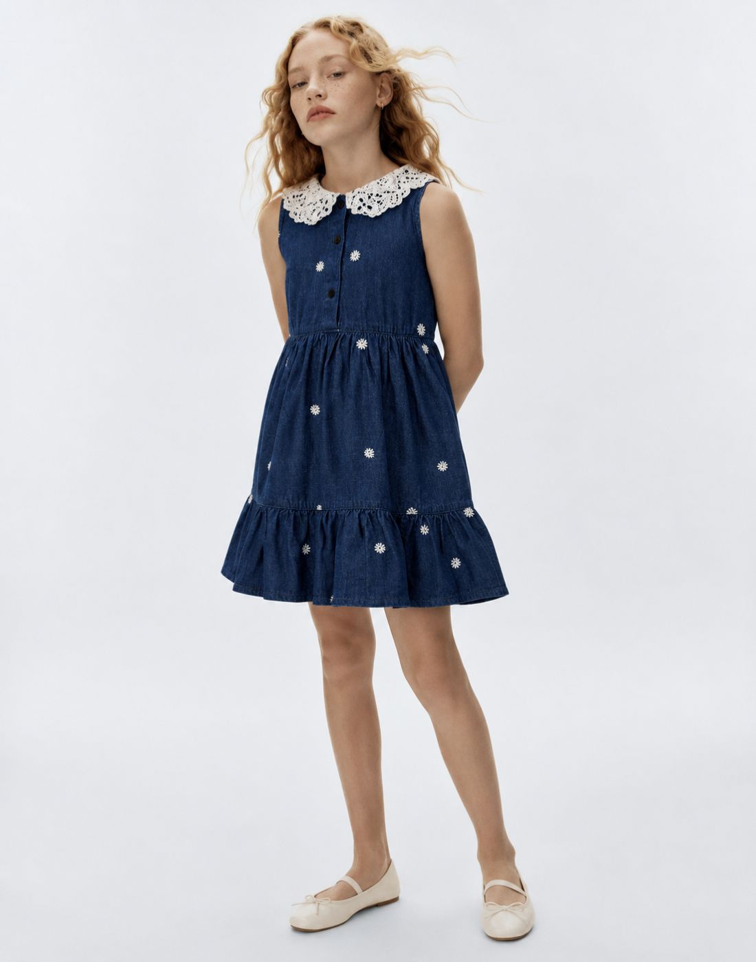 Gini and Jony Girls Navy Blue Dress
