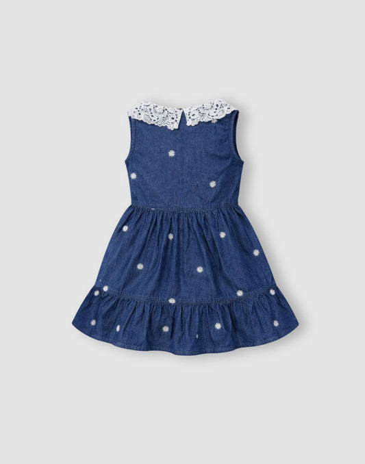 Gini and Jony Girls Navy Blue Dress