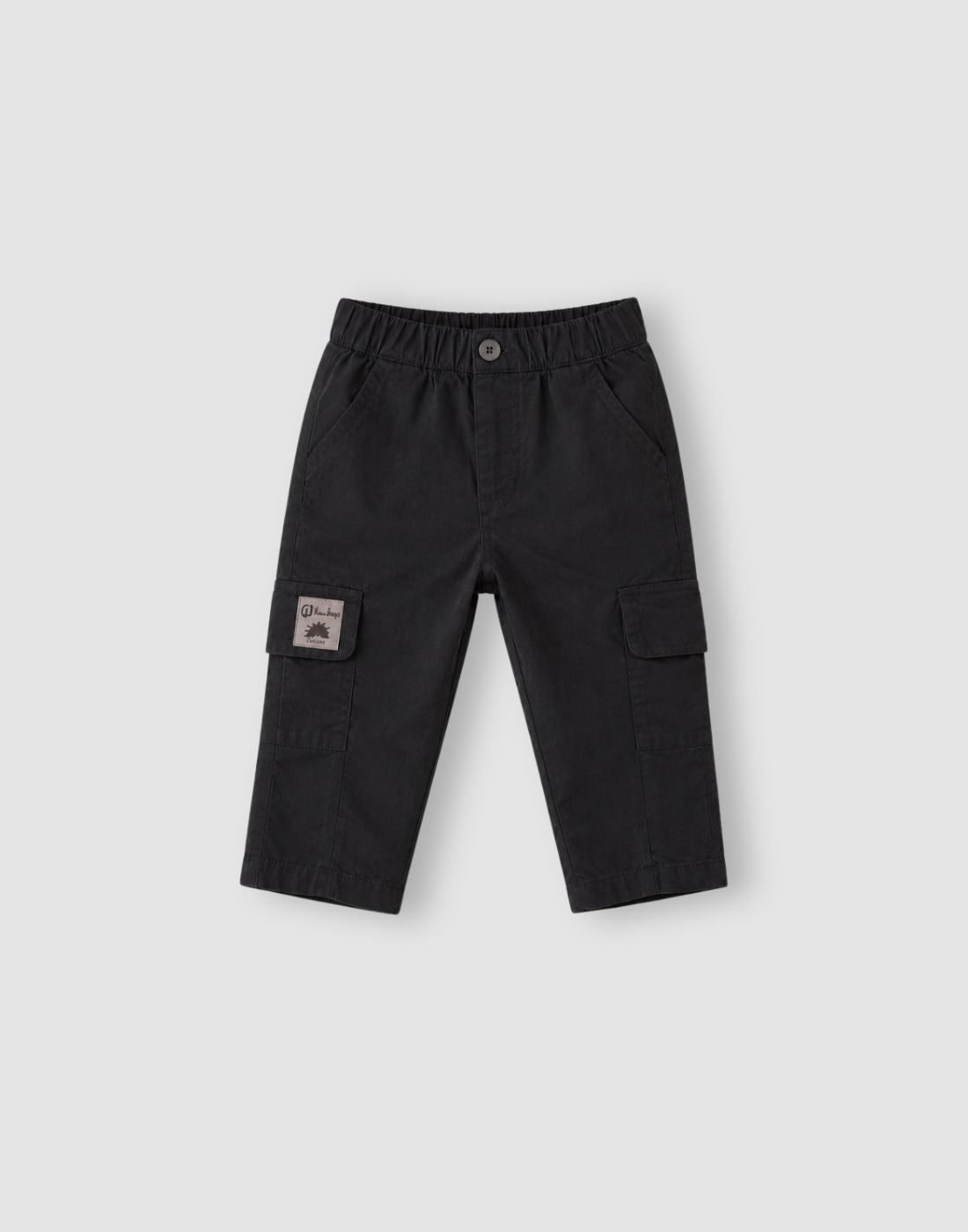 GJ Baby Boys Cotton Solid Mid-Rise Trousers