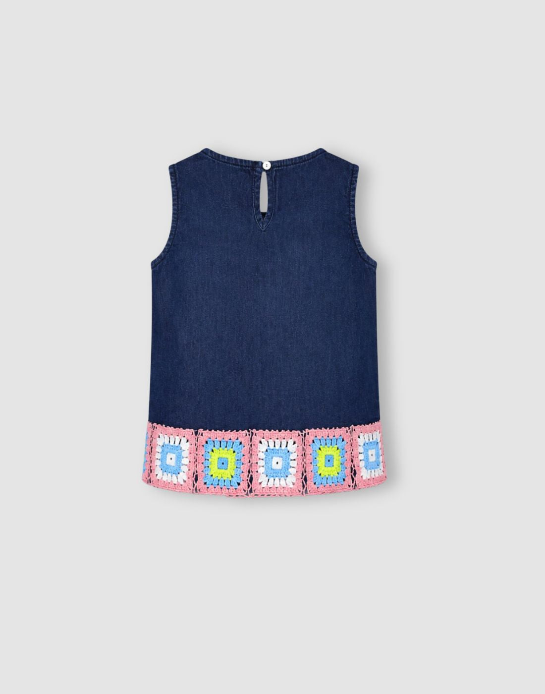 Gini and Jony Girls Blue Denim Denim Top Sleeve Less