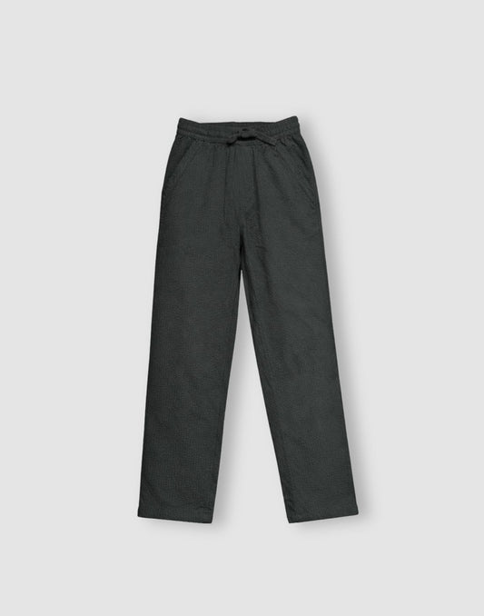 Boys Dark Grey Cotton Woven Trouser