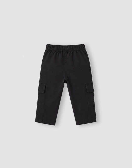 GJ Baby Boys Cotton Solid Mid-Rise Trousers