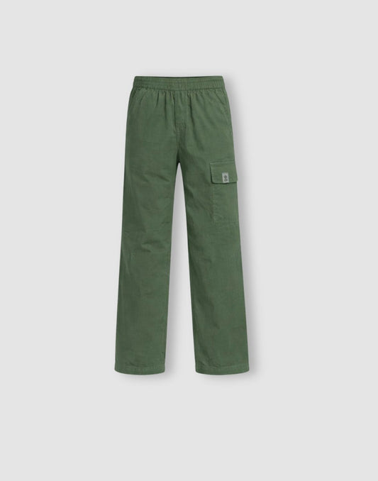 Gini and Jony Boys Olive Cotton Trouser Fixed Waist