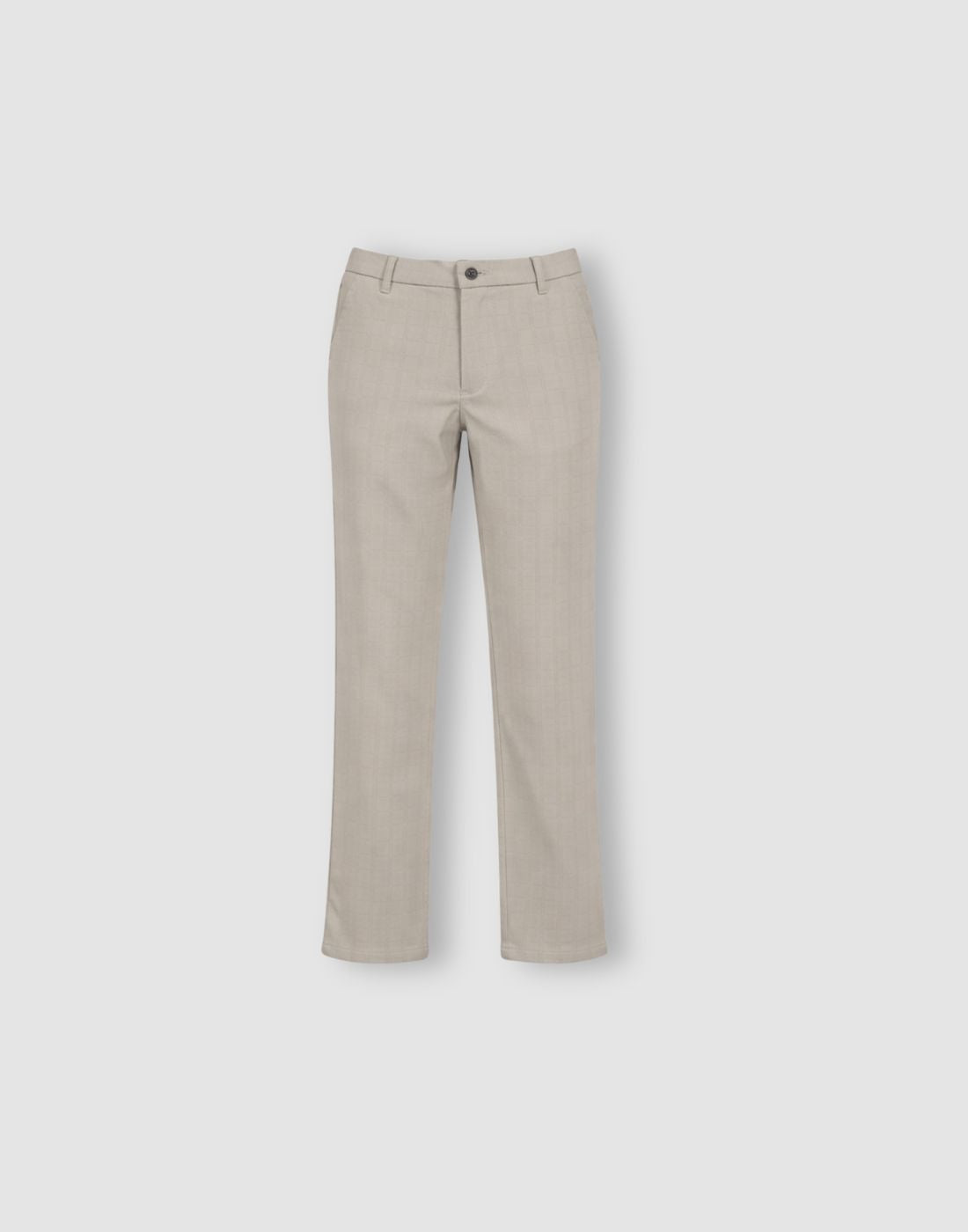 Boys Beige Cotton Woven Trouser