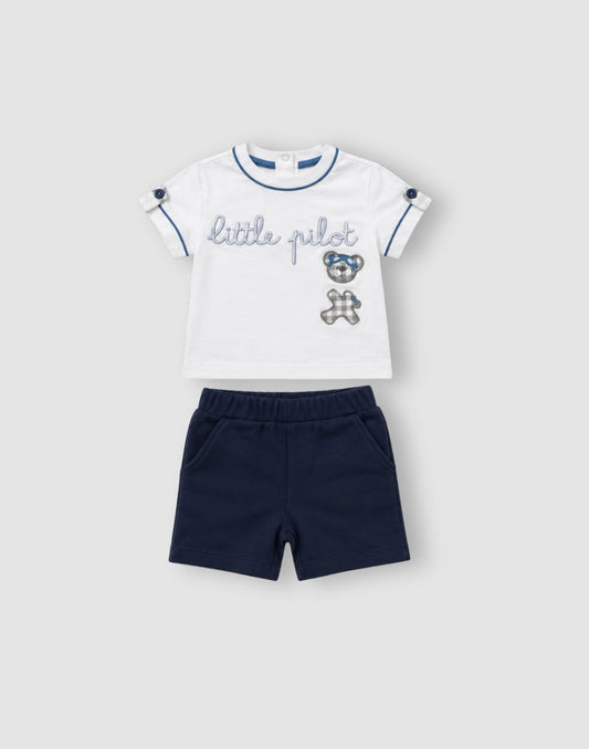 GJ Baby Boys Cotton Graphic Print Co-Ord Set