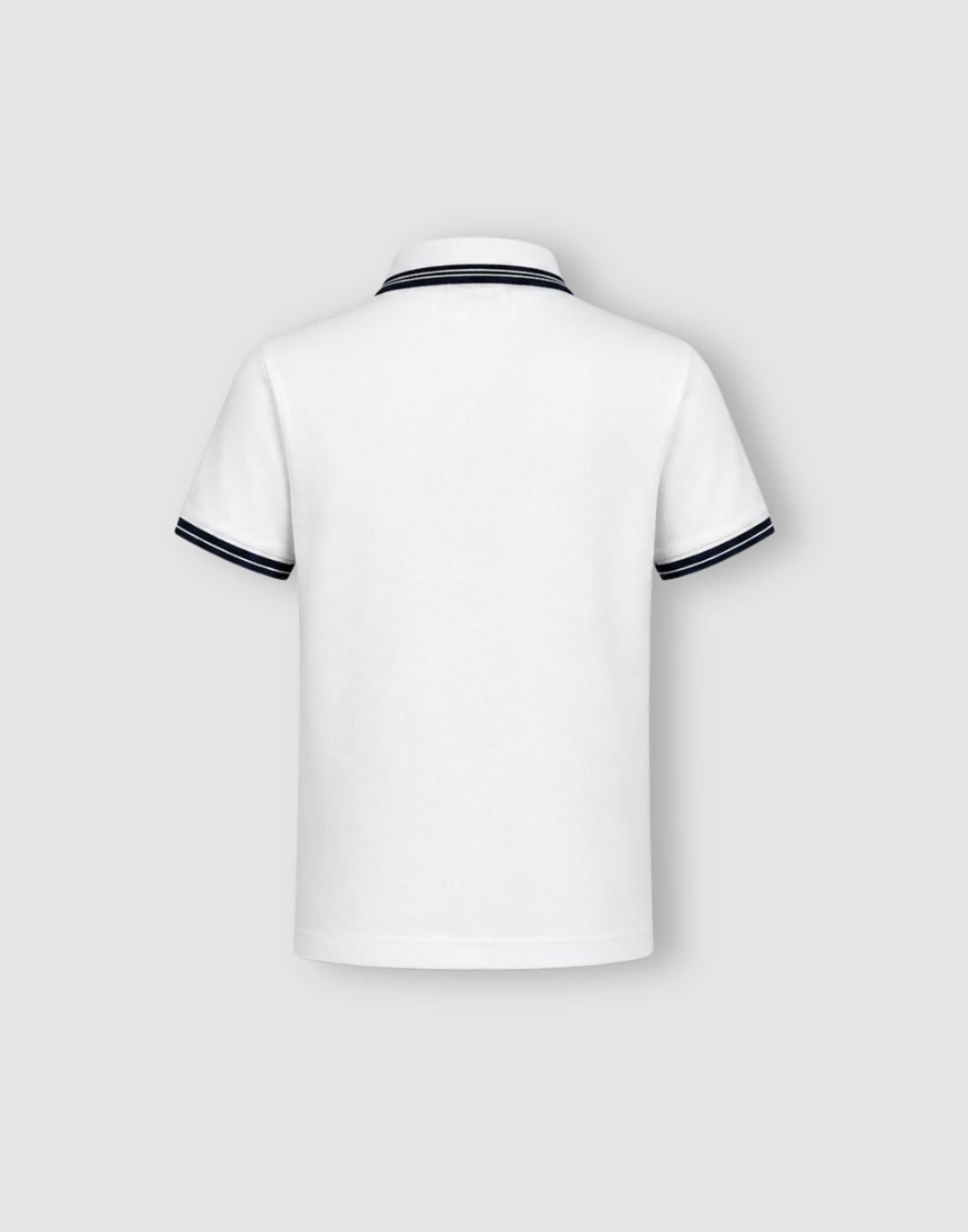 Gini and Jony Boys White Cotton Polo T-Shirt Half Sleeves