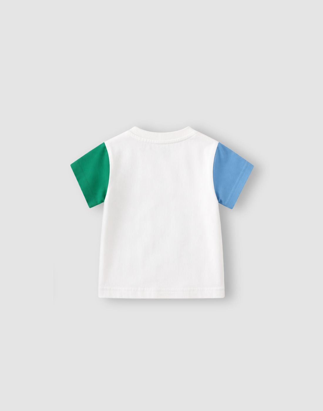 GJ Baby Boys White Cotton Regular T-SHIRT