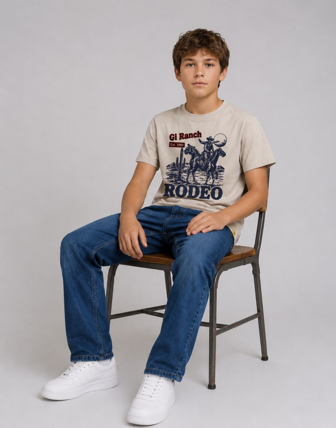 Boys Navy Blue Denim Woven JEANS