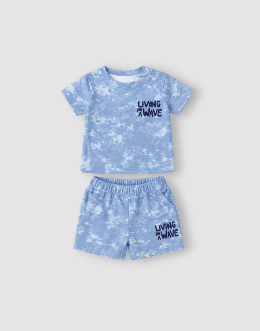 GJ Baby Boys Cotton Printed Co-Ord