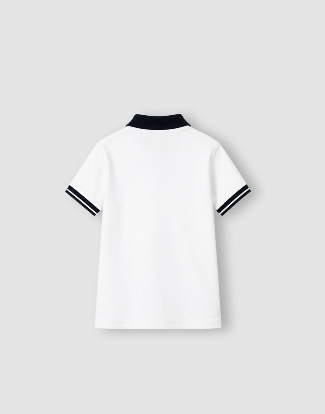 GJ Baby White INTERLOCK Regular POLO T-SHIRT