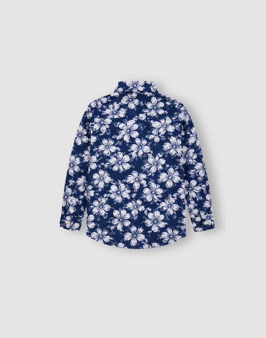 GJ Baby Boys Blue COTTON MODAL SHIRT