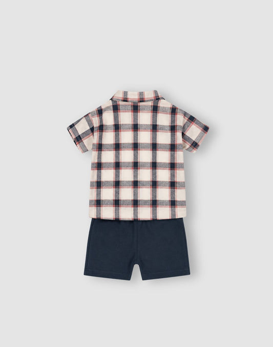 GJ Baby Boys Multi colour Cotton Regular CO-ORDINATE
