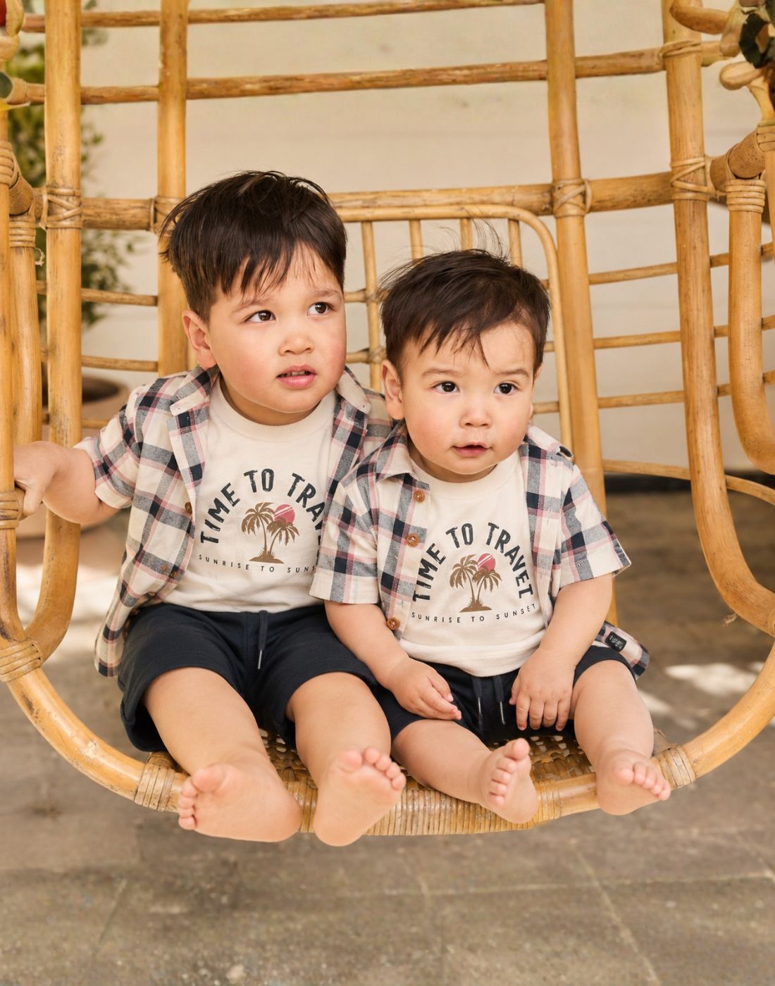 GJ Baby Boys Multi colour Cotton Regular CO-ORDINATE