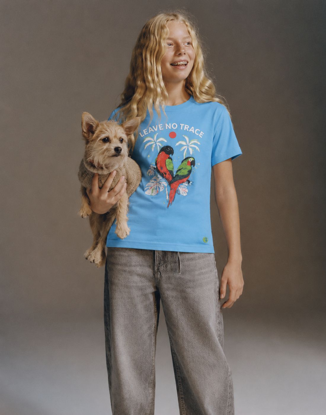 Gini and Jony Girls Blue Knits Top