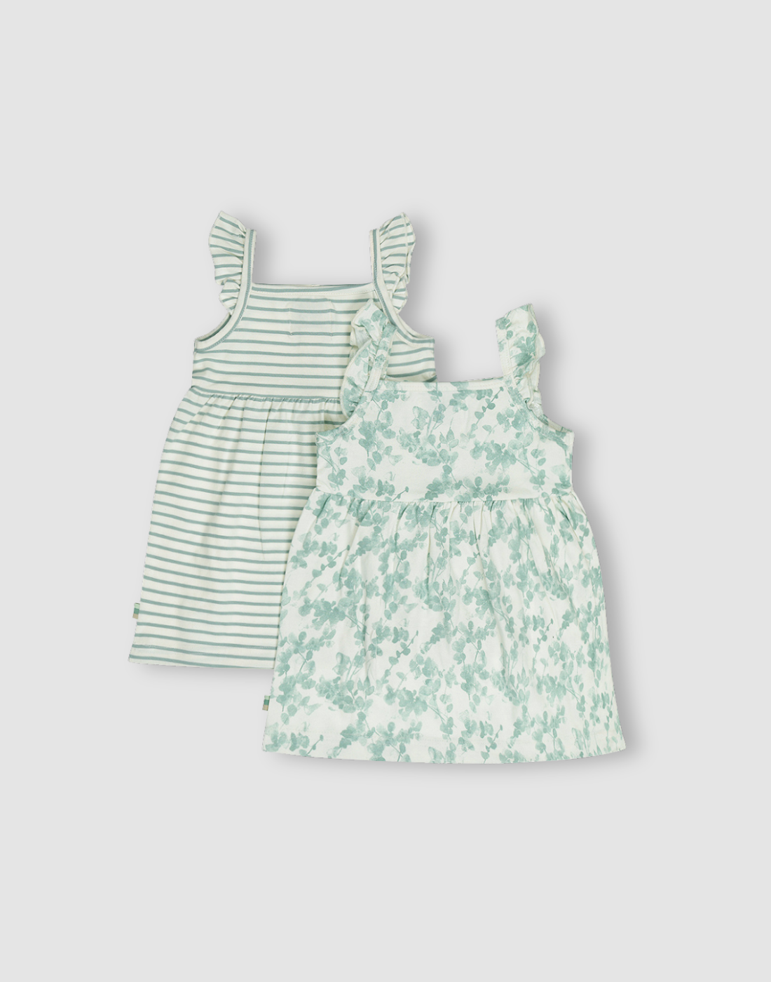 Girls Cotton Sleeveless Dress Pack of 2