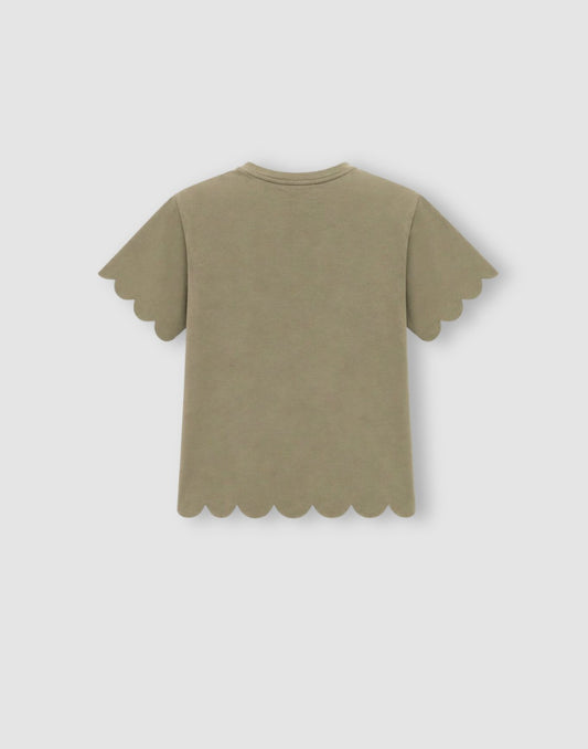 Applique Regular Cotton Knits Top