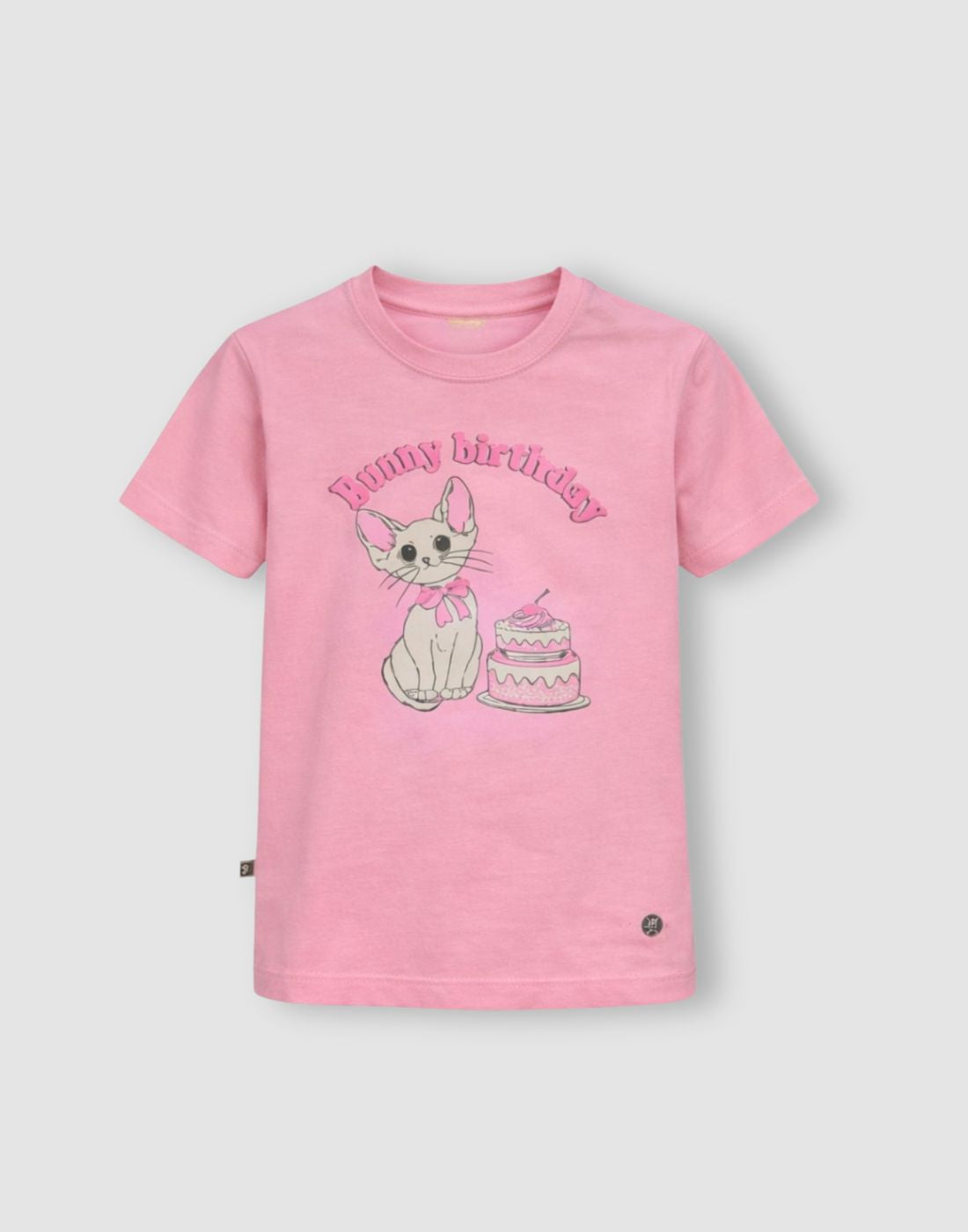 Gini and Jony Girls Pink Graphic Cotton Knit Top
