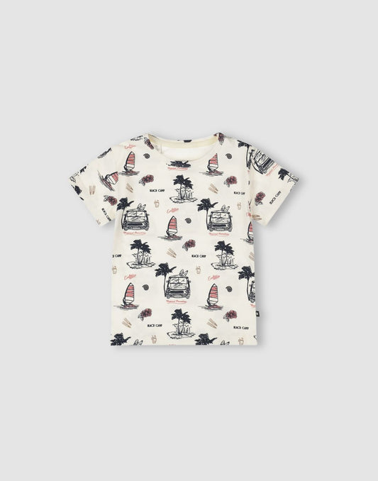 Boys Cotton Print T-Shirt