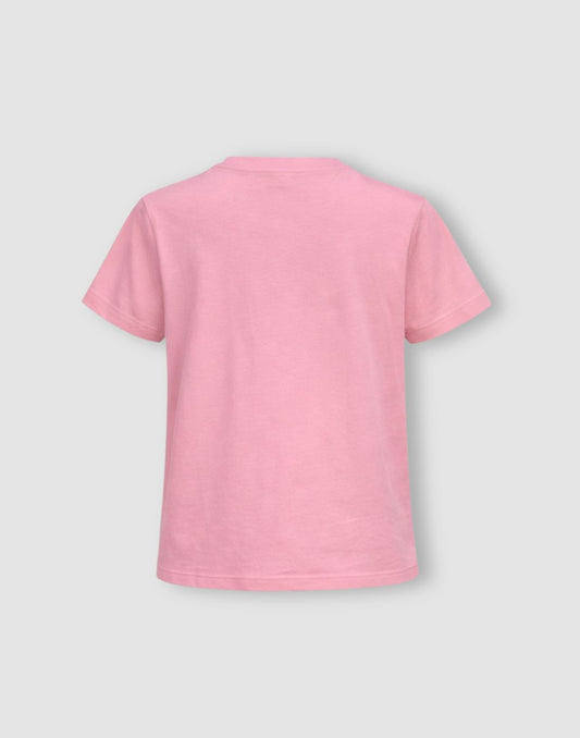 Gini and Jony Girls Pink Graphic Cotton Knit Top