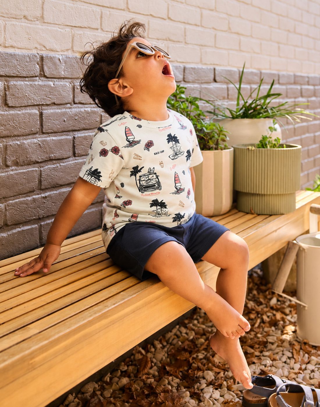 Boys Cotton Print T-Shirt