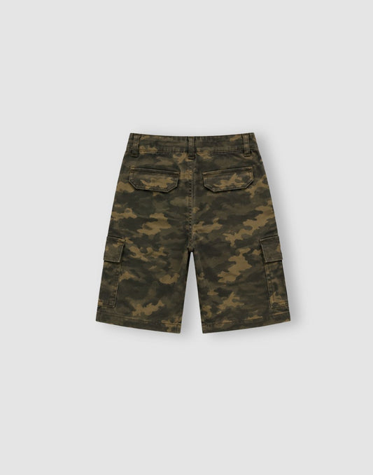 Gini and Jony Boys Olive Bermuda